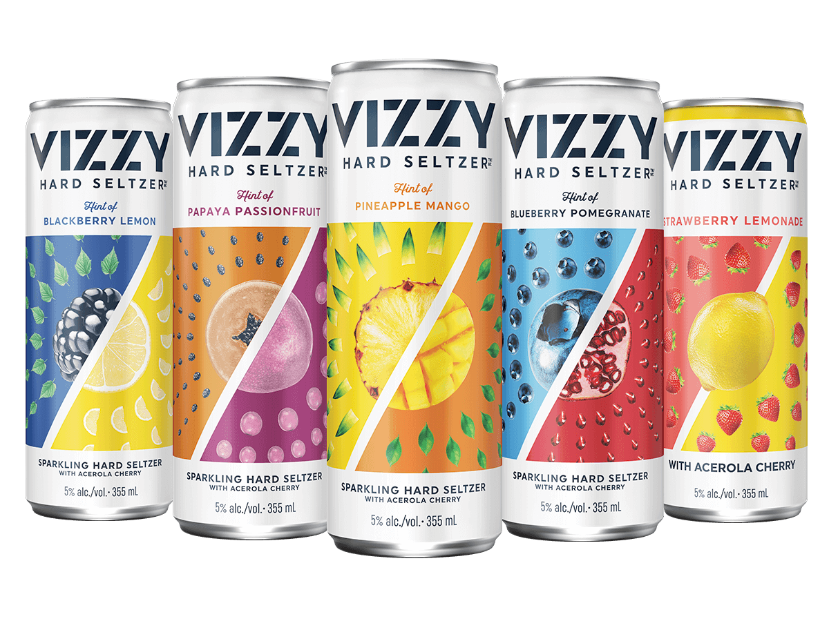 Vizzy flavor cans