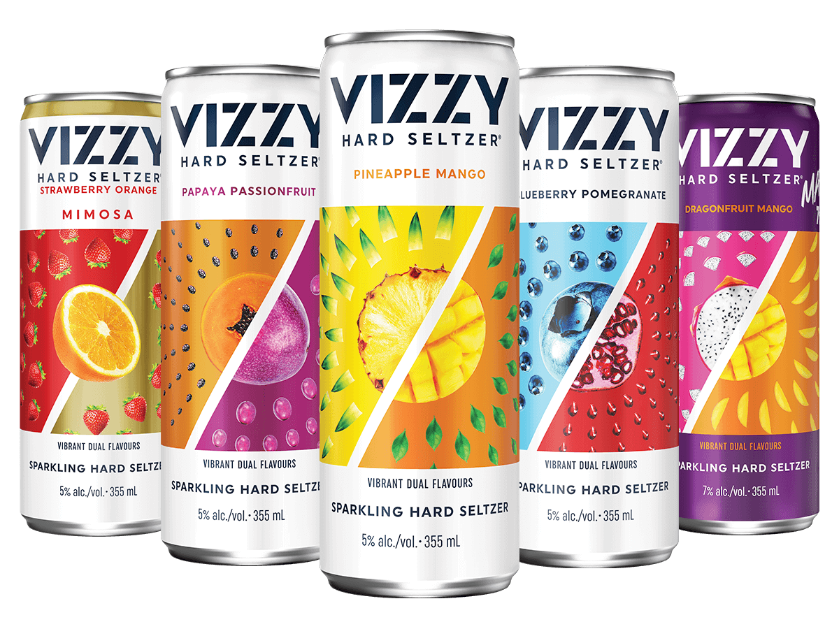 Vizzy flavor cans