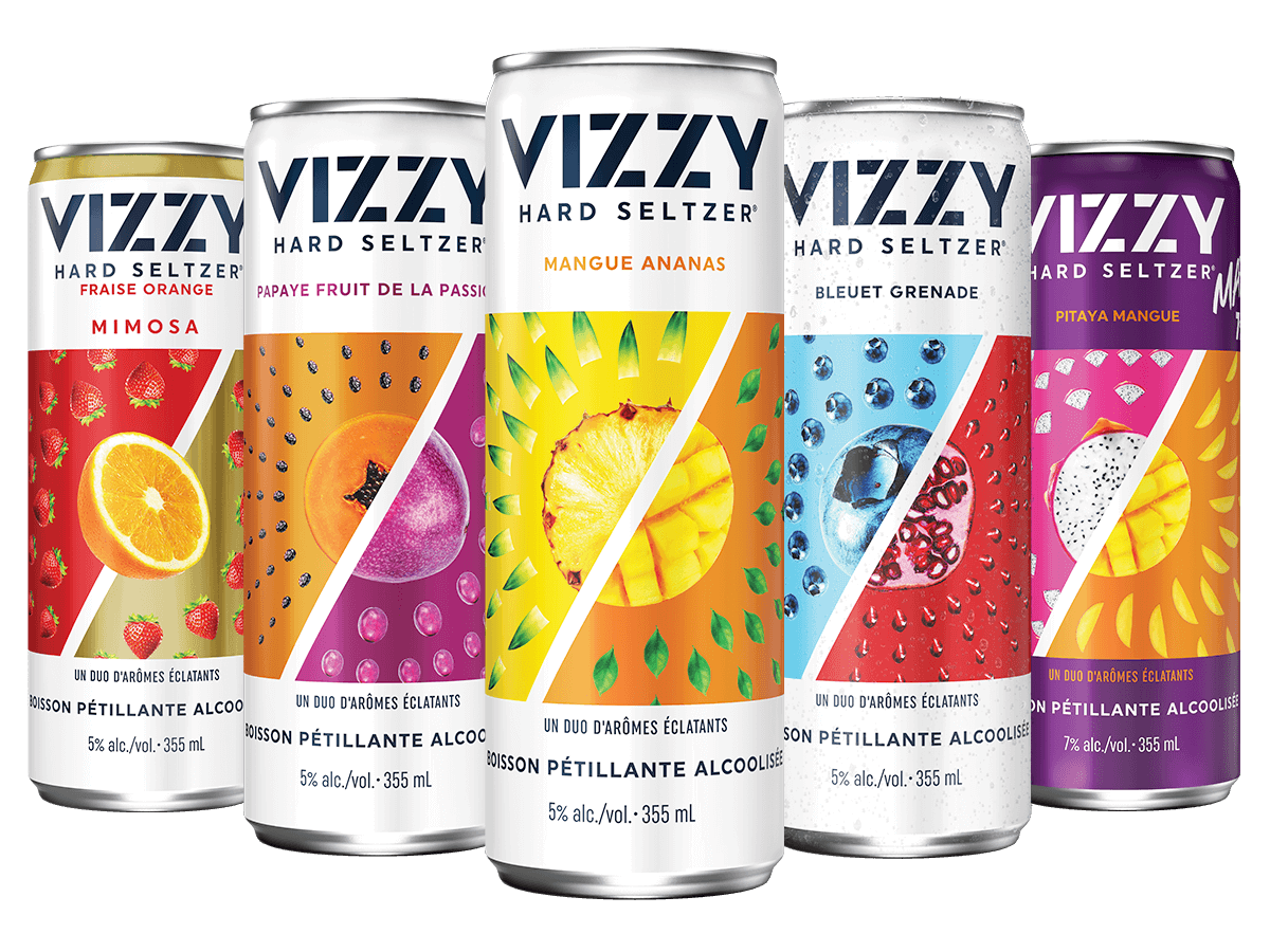 Vizzy lineup cans