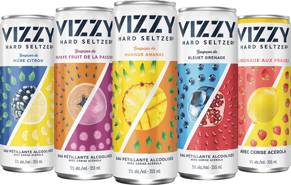 Vizzy lineup cans