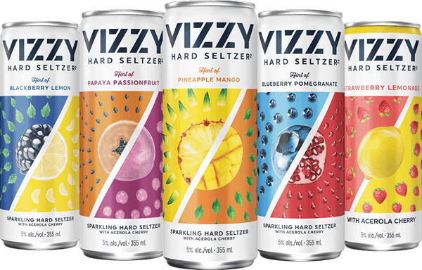 Vizzy lineup cans